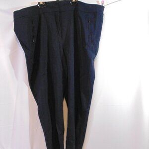 Lane Bryant Professional Ankle Pants Plus Size 26 Wide Leg Career Pull On Blue